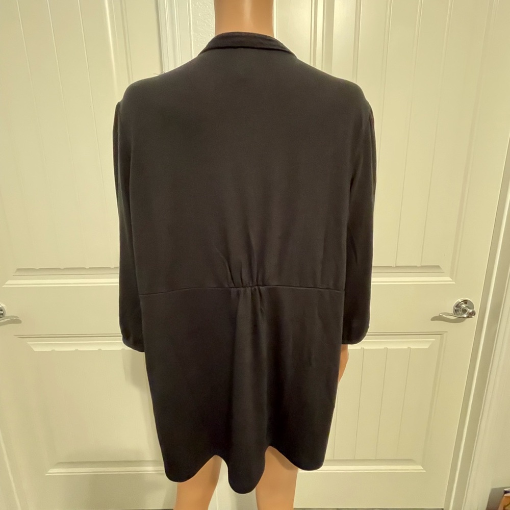 NWT Just My Size Top Ebony Black 2X - Picture 3 of 7